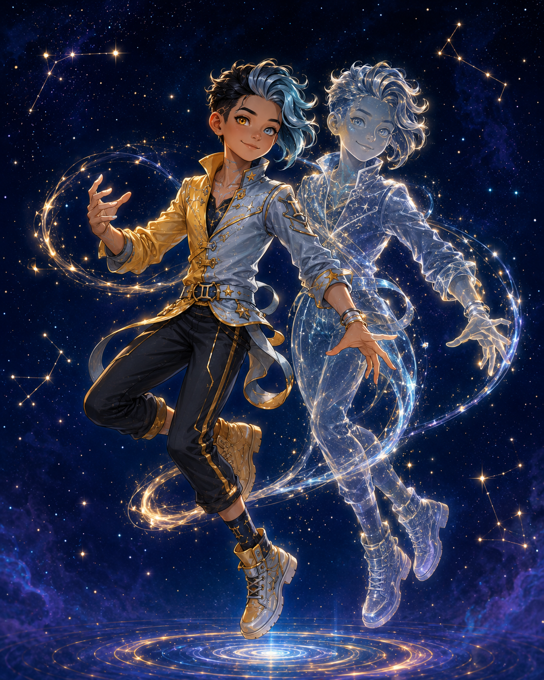 Gemini — The Twin Mind, a zodiac superhero from The Starborn Twelve